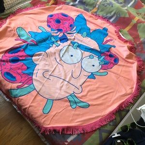 HUGE Rick and Morty circular beach towel!